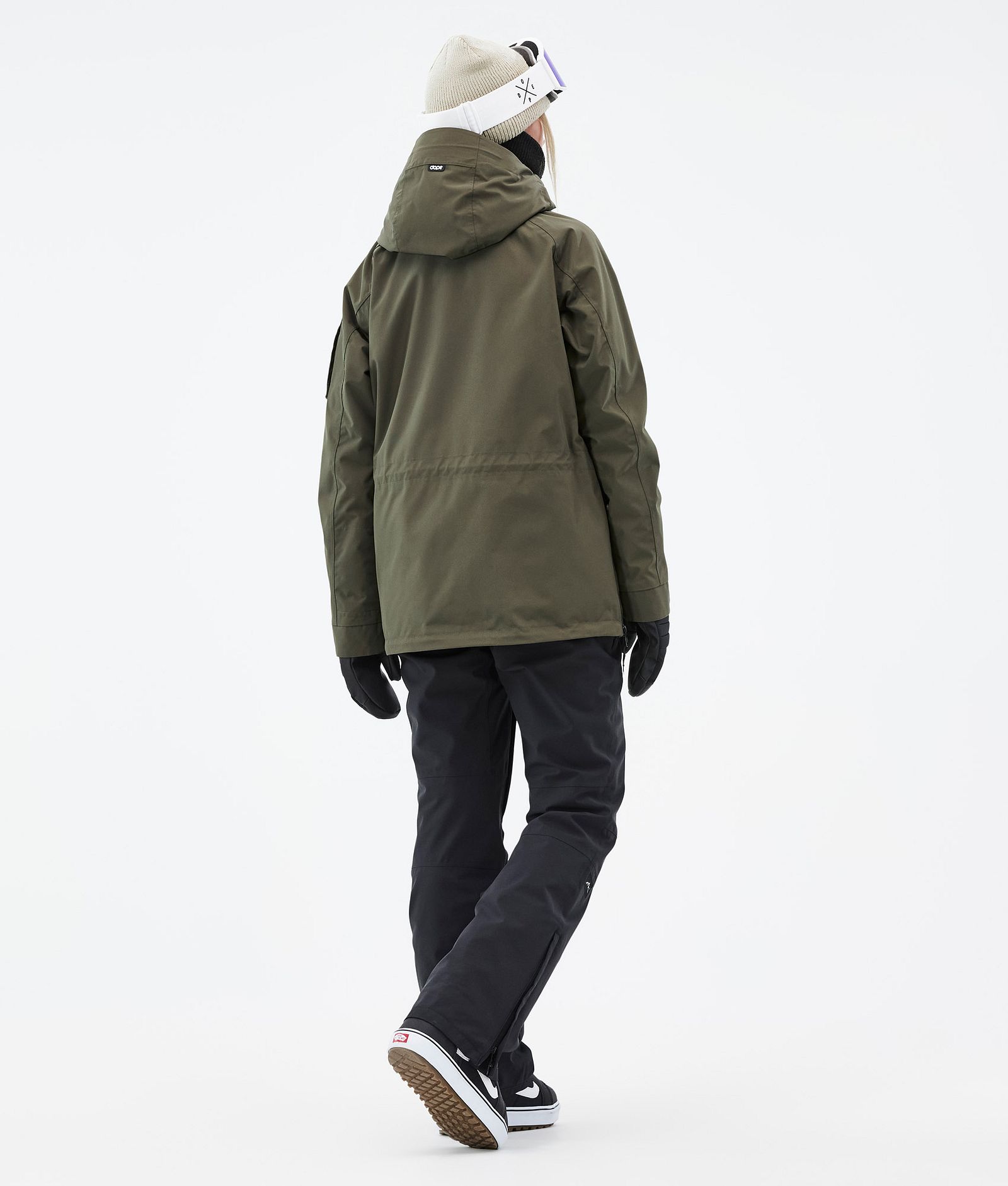 Annok W Lumilautailutakki Naiset Olive Green, Kuva 5 / 9