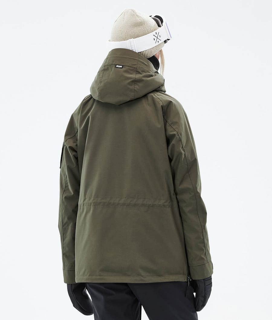 Annok W Snowboard Jacket Women Olive Green