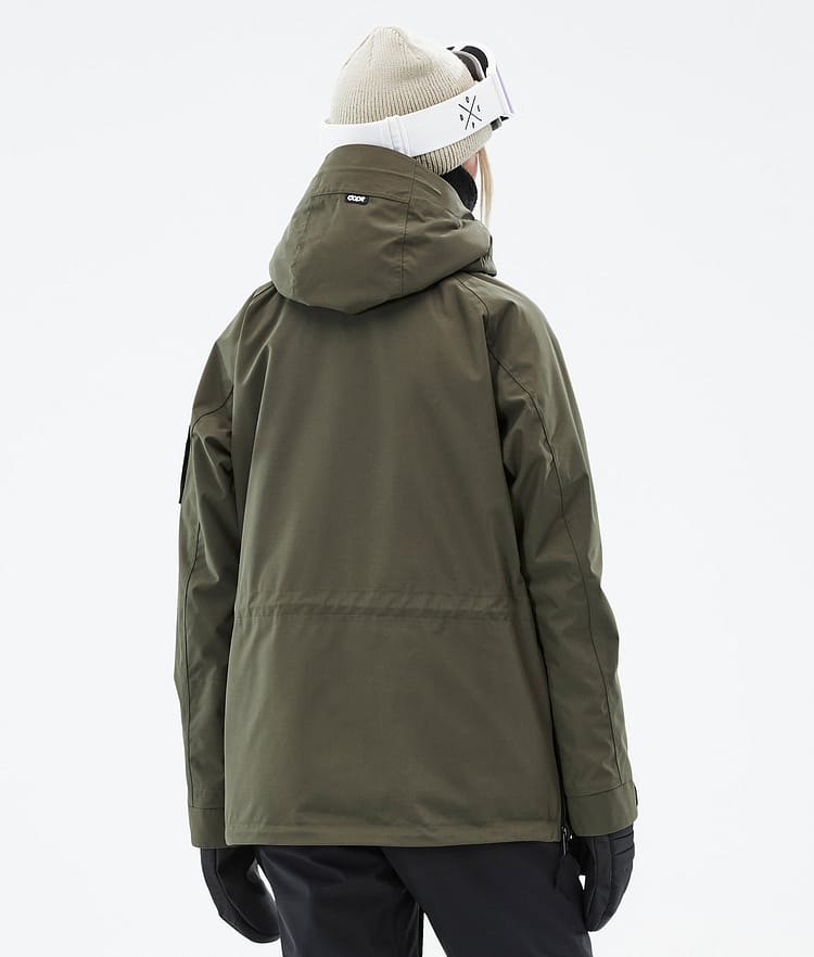 Annok W Skidjacka Dam Olive Green, Bild 7 av 9