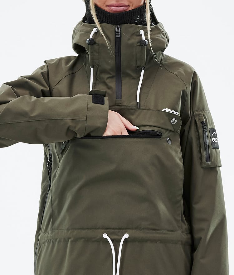 Annok W Snowboardjacke Damen Olive Green