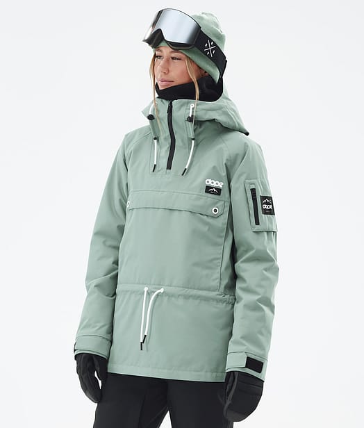 Annok W Snowboard Jacket Women Faded Green