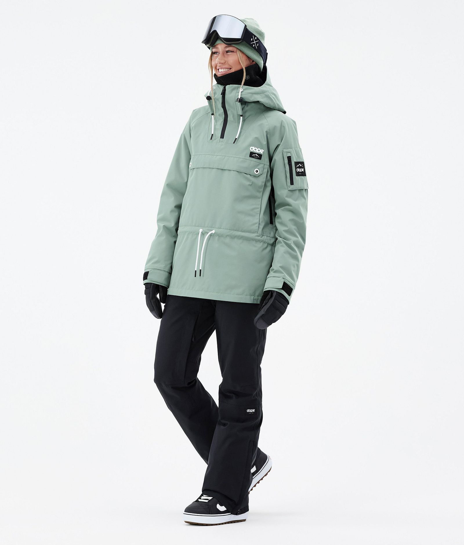 Annok W Snowboard Jacket Women Faded Green