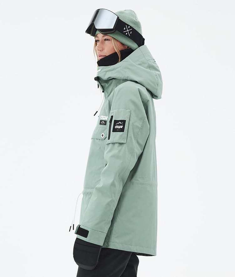 Annok W Snowboard Jacket Women Faded Green, Image 5 of 8