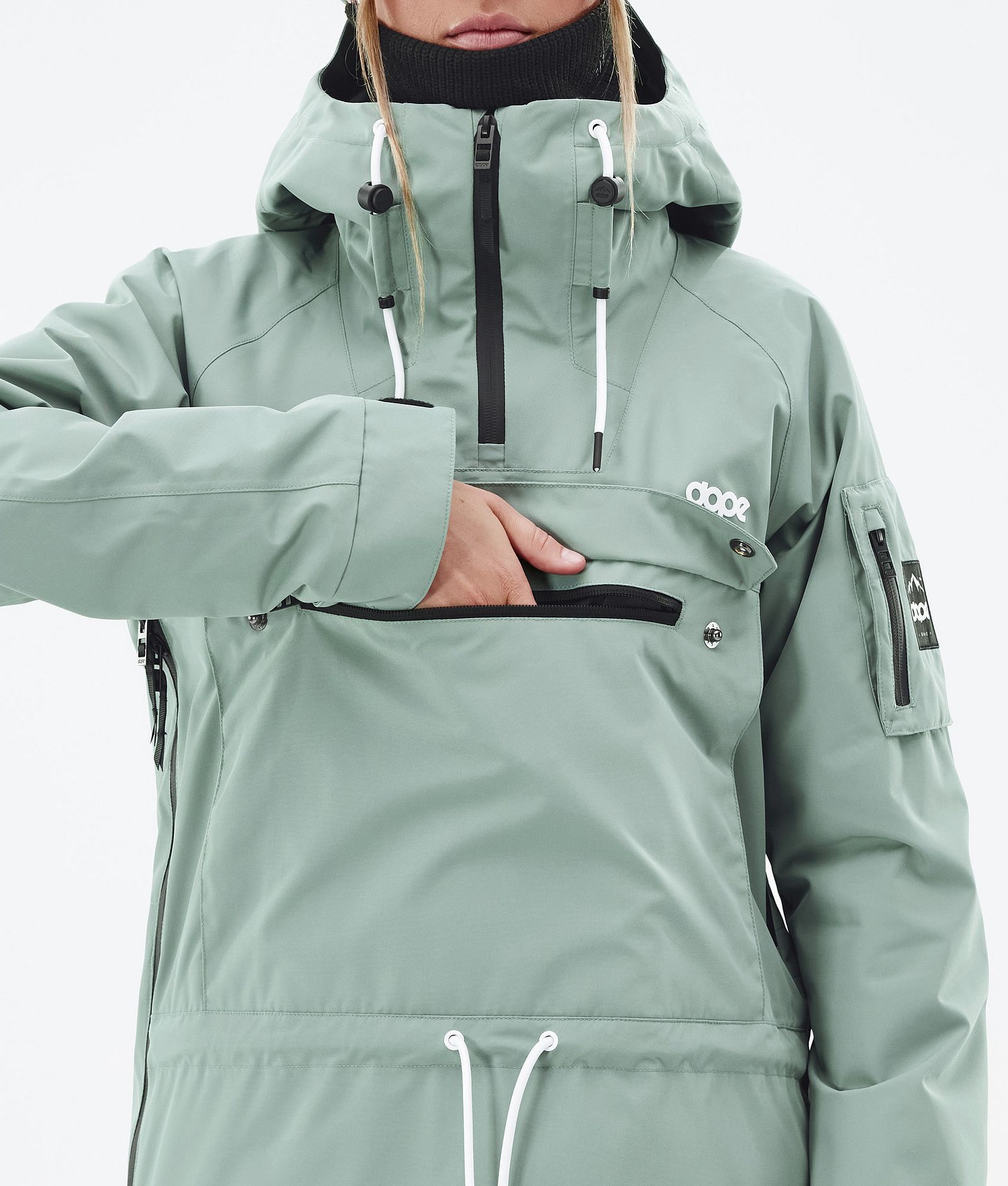 Annok W Snowboard Jacket Women Faded Green, Image 8 of 8
