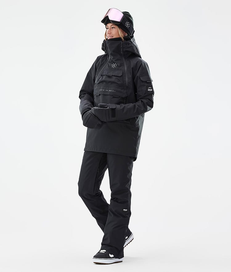 Akin W Snowboard Jacket Women Black Renewed