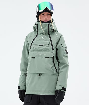 Akin W Skijakke Dame Faded Green