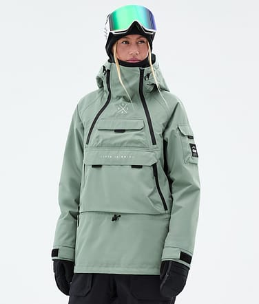 Akin W Giacca Snowboard Donna Faded Green