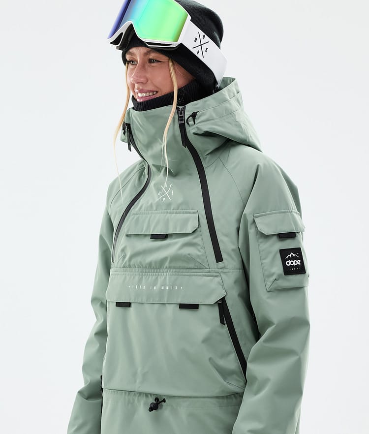 Akin W Manteau Ski Femme Faded Green, Image 2 sur 10