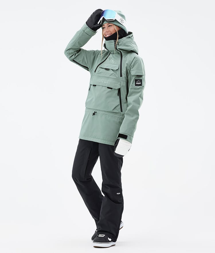 Akin W Snowboard Jacket Women Faded Green Renewed, Image 3 of 8