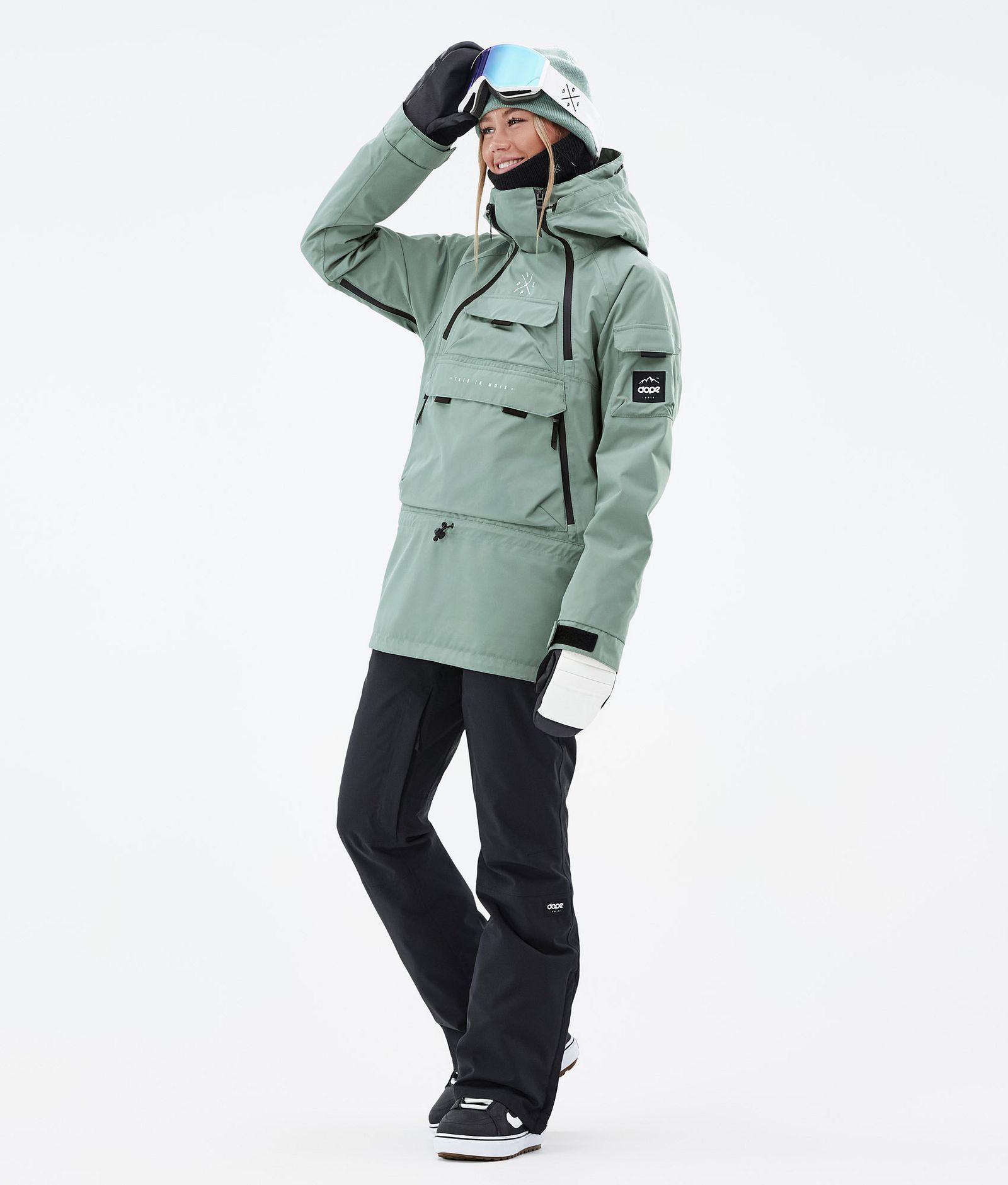 Akin W Snowboardjacke Damen Faded Green, Bild 2 von 8