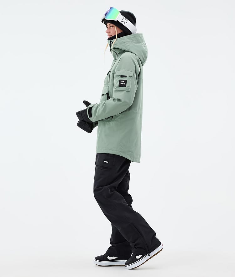 Akin W Snowboard Jacket Women Faded Green Renewed, Image 4 of 10