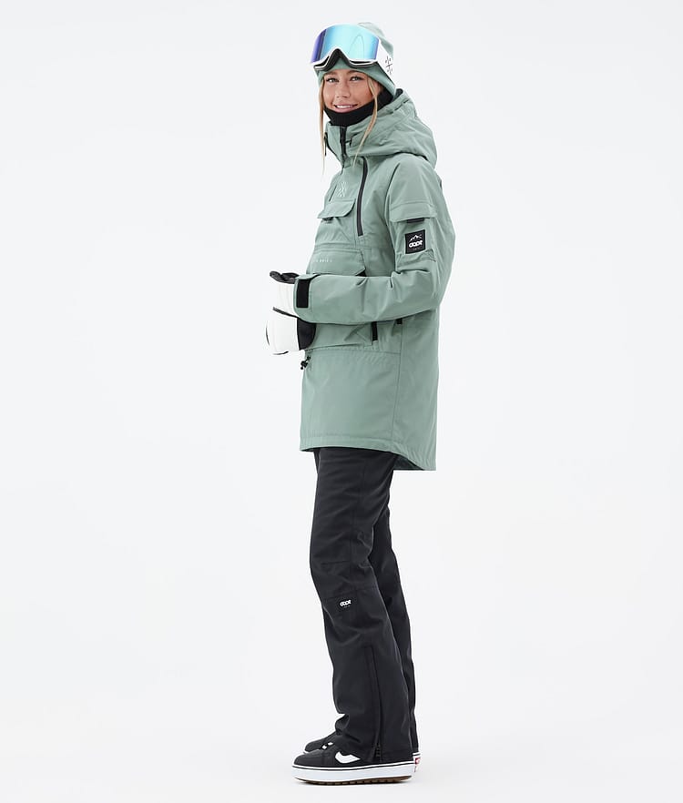 Akin W Snowboardjacke Damen Faded Green