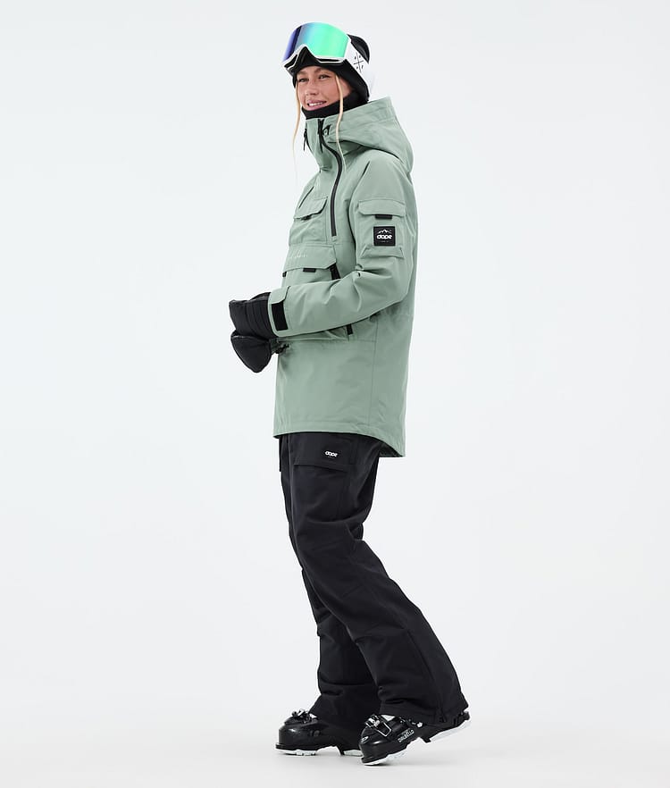 Akin W Manteau Ski Femme Faded Green, Image 4 sur 10