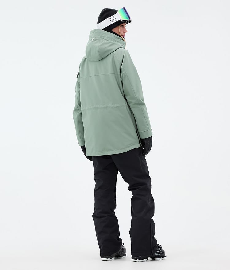 Akin W Manteau Ski Femme Faded Green, Image 5 sur 10