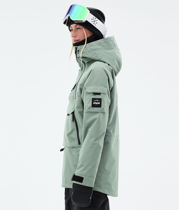 Akin W Manteau Ski Femme Faded Green, Image 6 sur 10