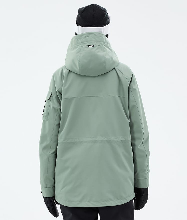 Akin W Manteau Ski Femme Faded Green, Image 7 sur 10