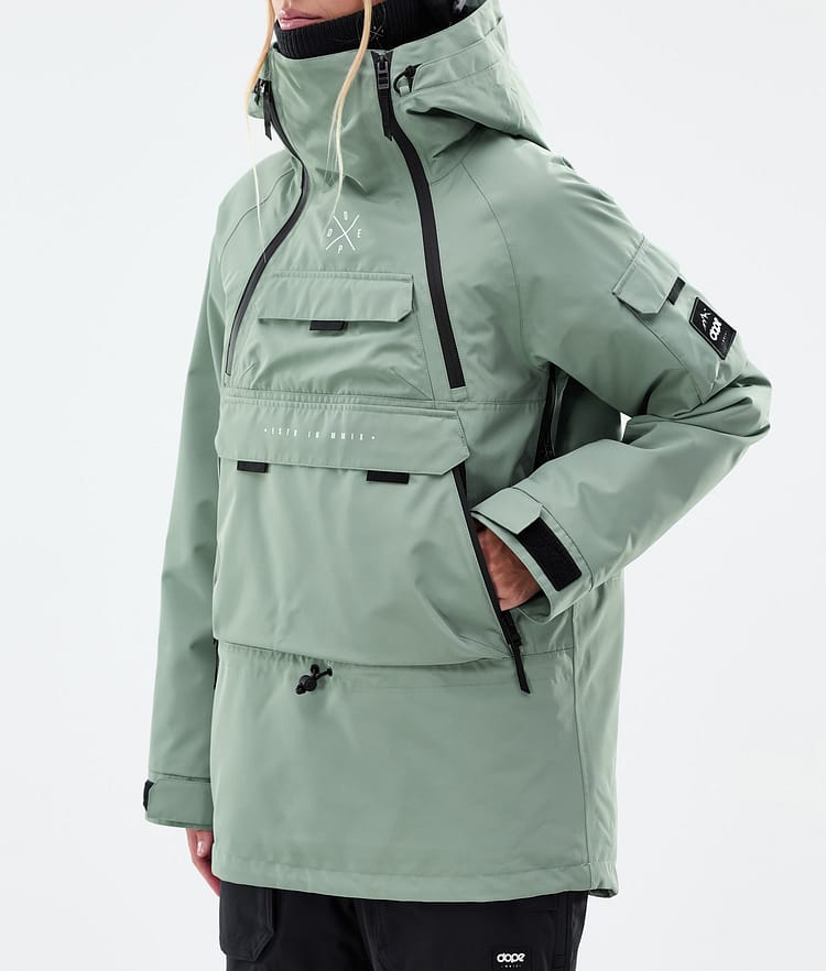 Akin W Manteau Ski Femme Faded Green, Image 8 sur 10