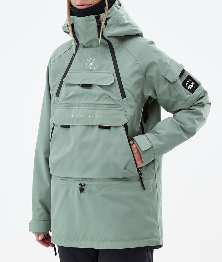 Akin W Veste de Ski Femme Faded Green