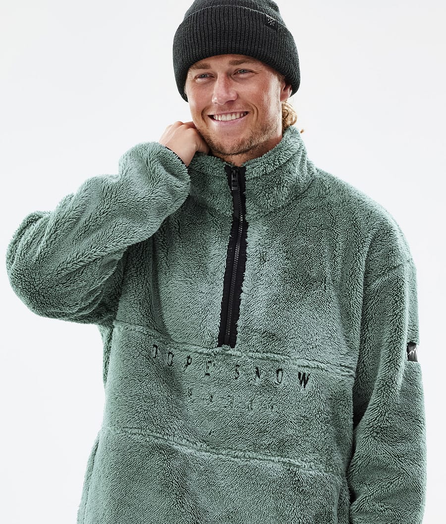Pile 2022 Fleece Sweater Men Faded Green