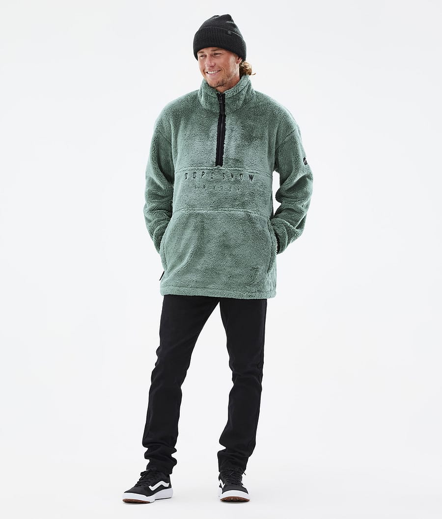 Pile 2022 Fleece Sweater Men Faded Green