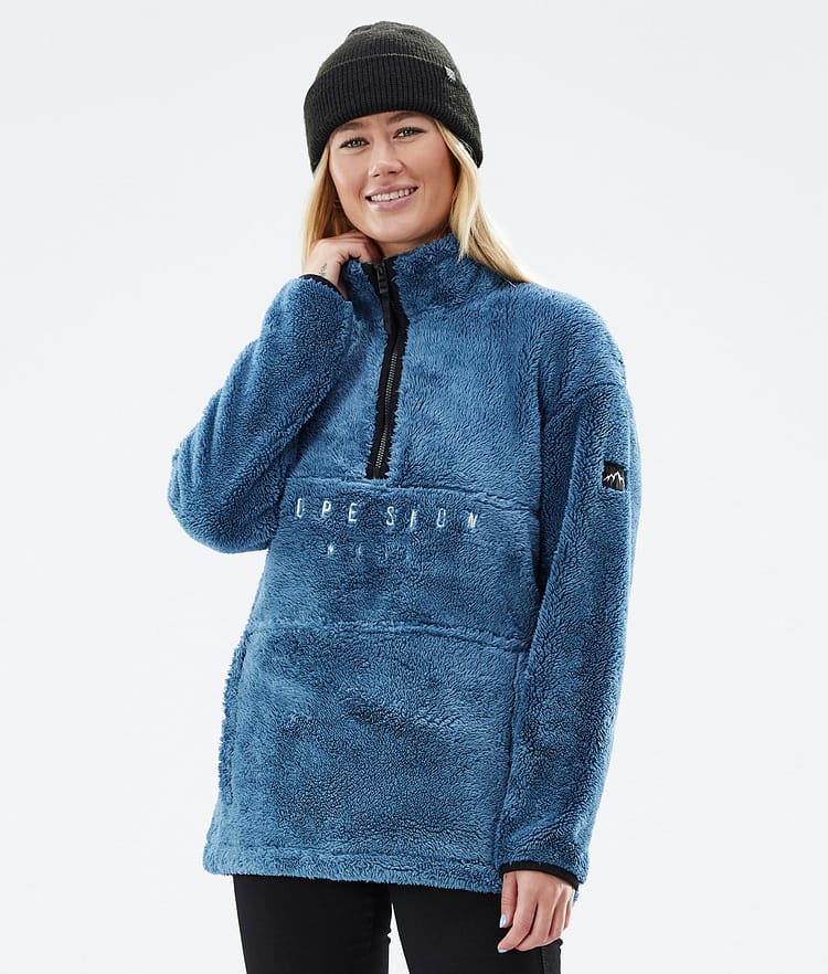 Pile W 2022 Fleecepullover Damen Blue Steel