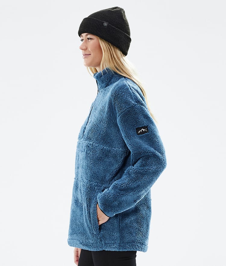 Pile W 2022 Fleece Sweater Women Blue Steel