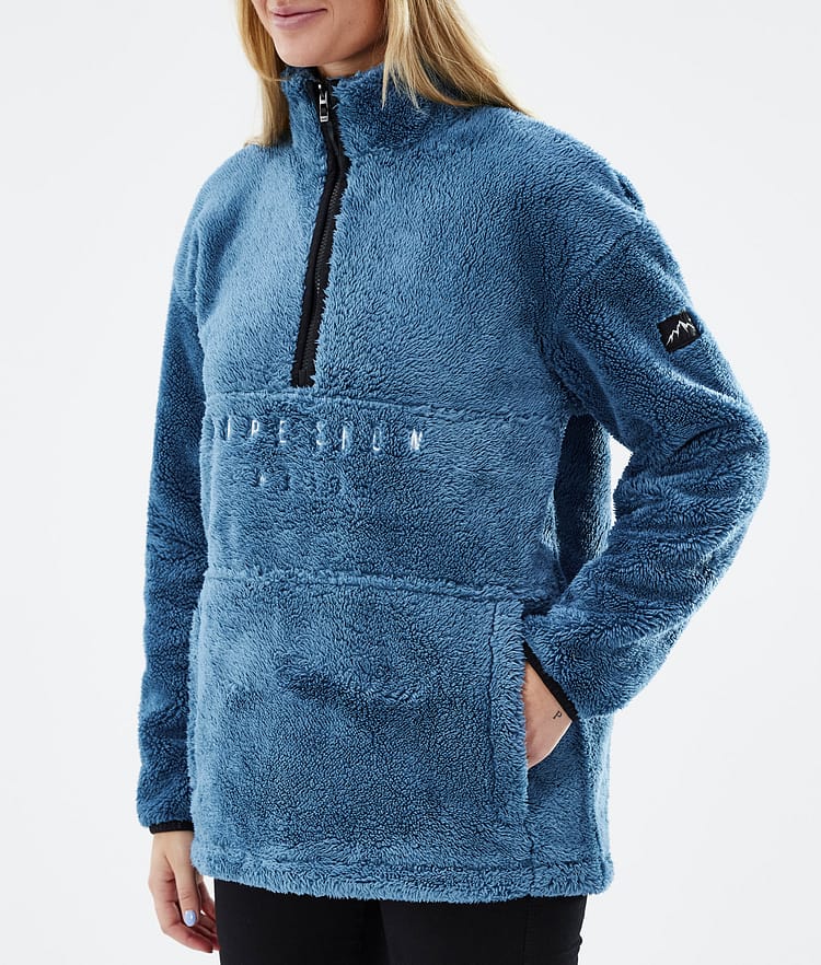 Pile W 2022 Fleece Sweater Women Blue Steel