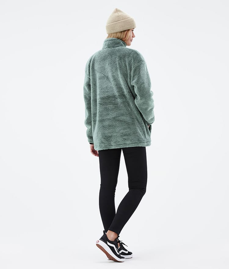 Pile W 2022 Fleece Sweater Women Faded Green, Image 4 of 8