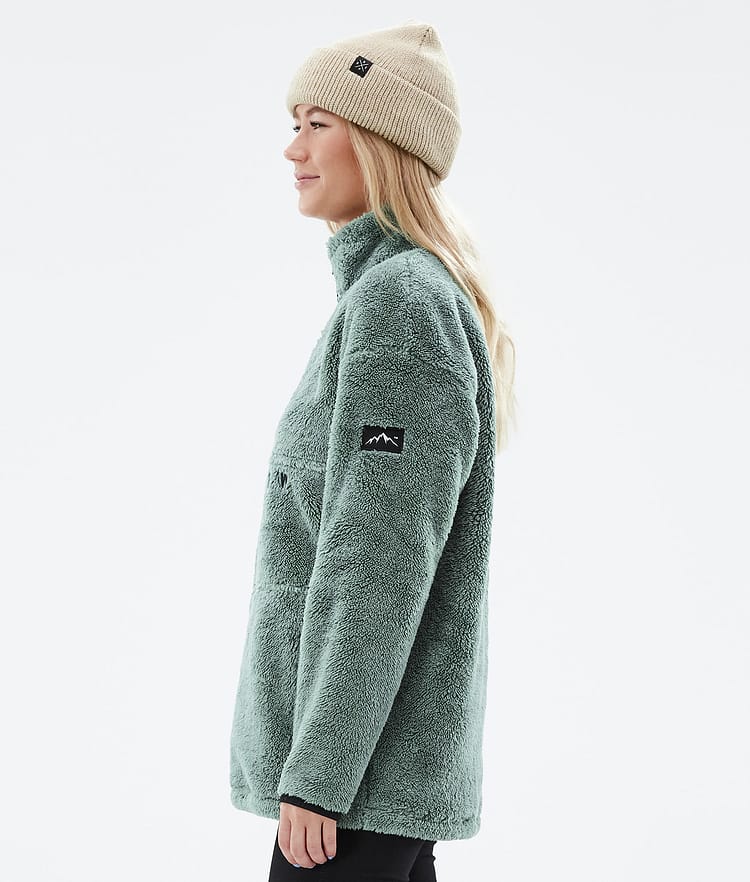 Pile W 2022 Fleece Sweater Women Faded Green, Image 5 of 8
