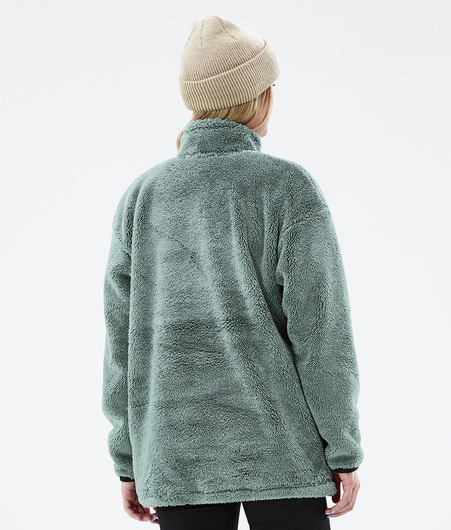 Pile W Fleece Sweater Women Faded Green