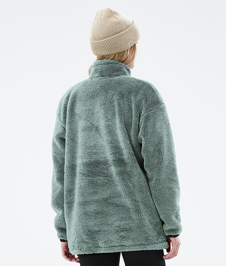 Pile W 2022 Fleece Sweater Women Faded Green, Image 6 of 8