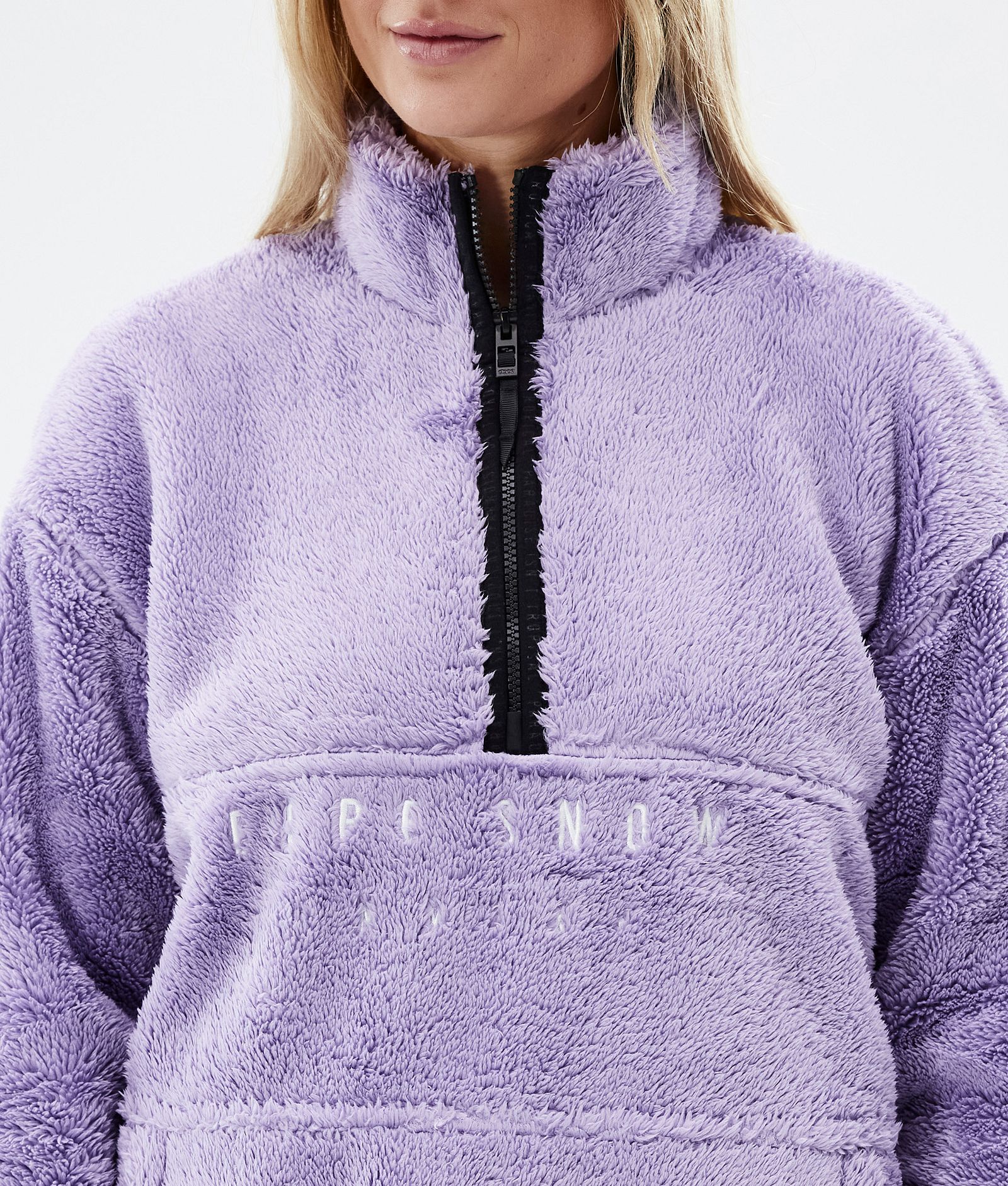 Pile W 2022 Fleece Sweater Women Faded Violet, Image 8 of 8