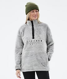 Dope Pile W 22 Fleece Sweater Women Light Grey