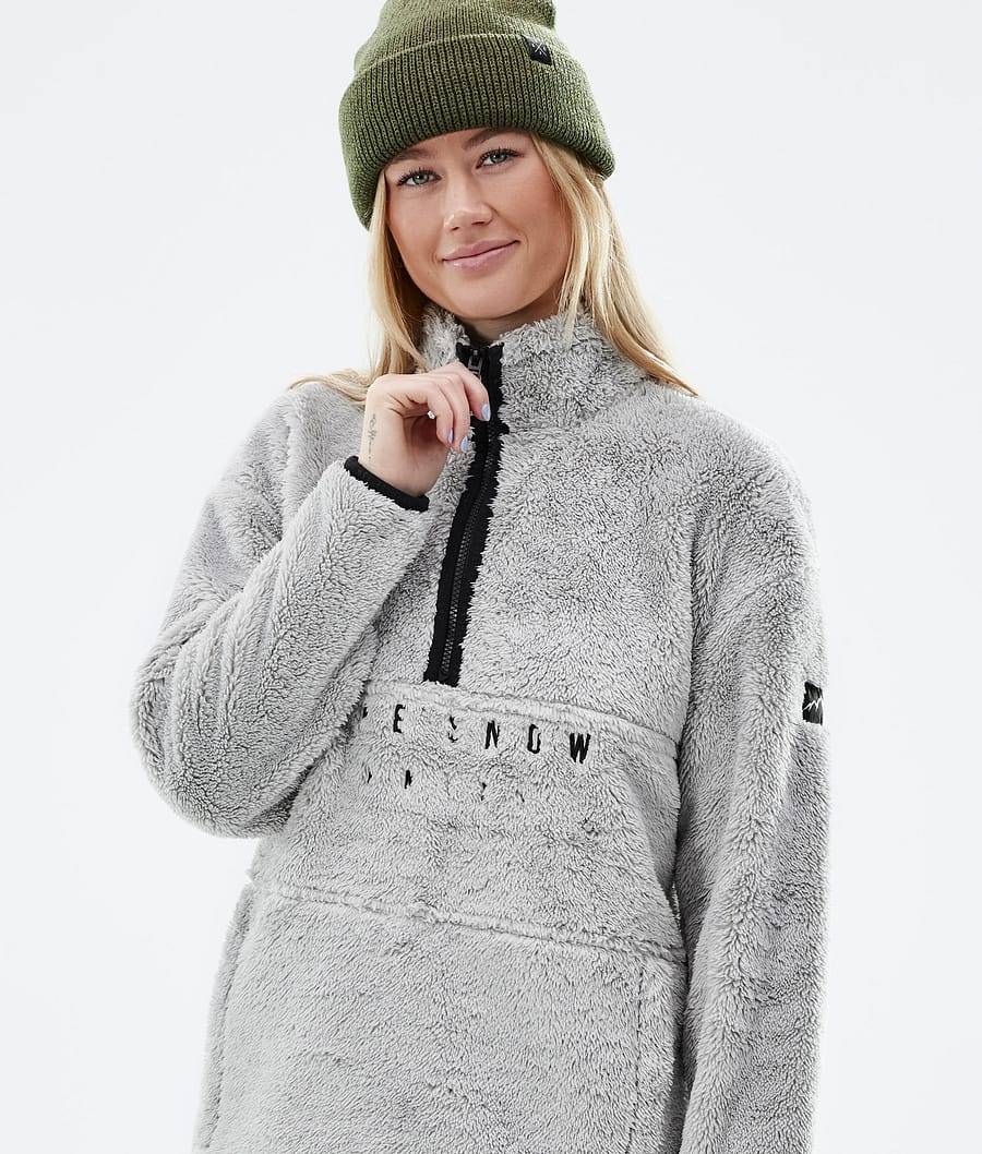 Pile W 2022 Fleece Sweater Women Light Grey