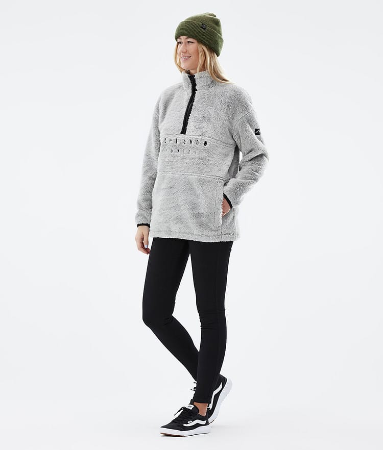 Pile W 2022 Fleecepullover Damen Light Grey