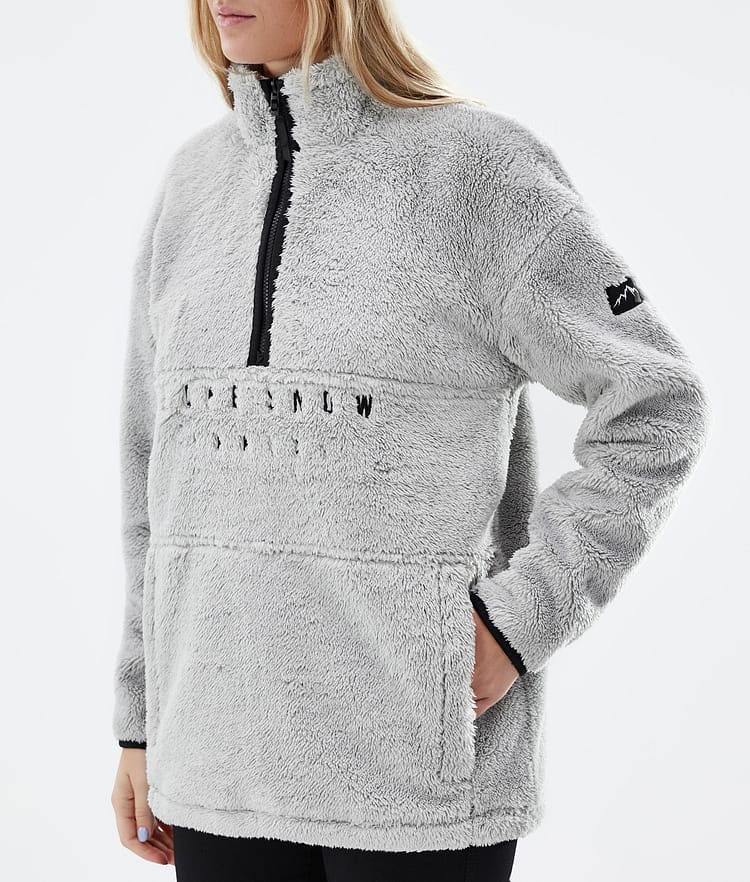 Pile W 2022 Fleece Sweater Women Light Grey