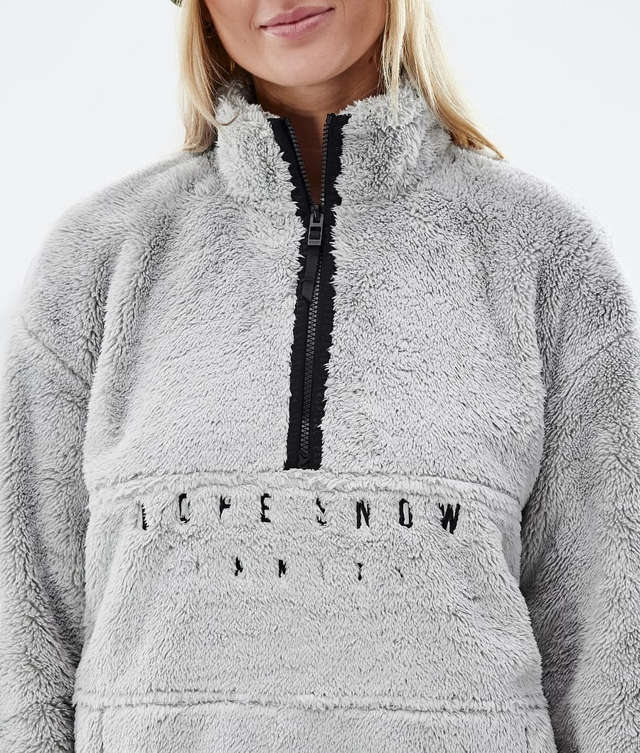Pile W 2022 Fleece Sweater Women Light Grey