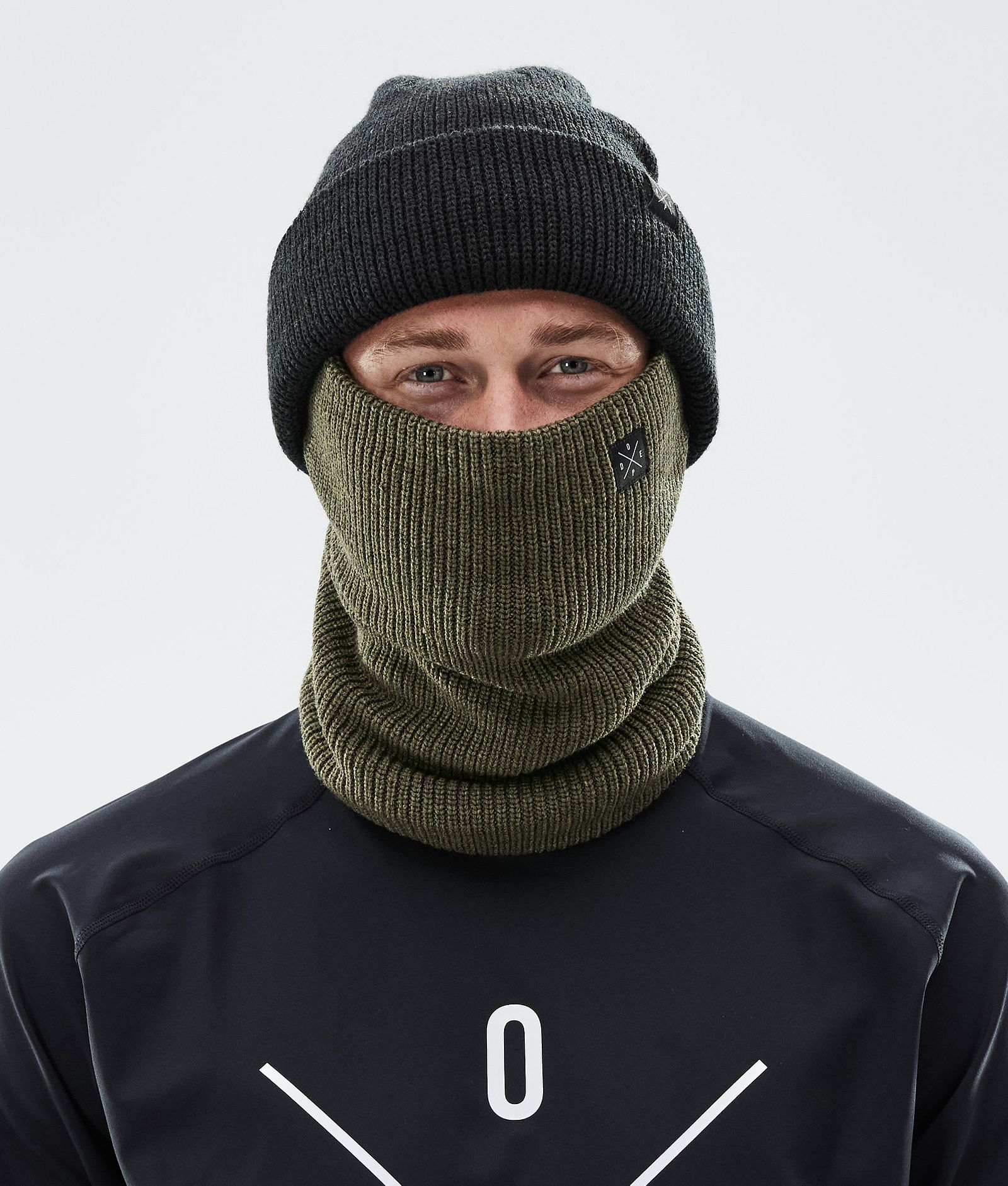 Dope 2X-UP Knitted 2022 Facemask Olive Green | Dopesnow.com