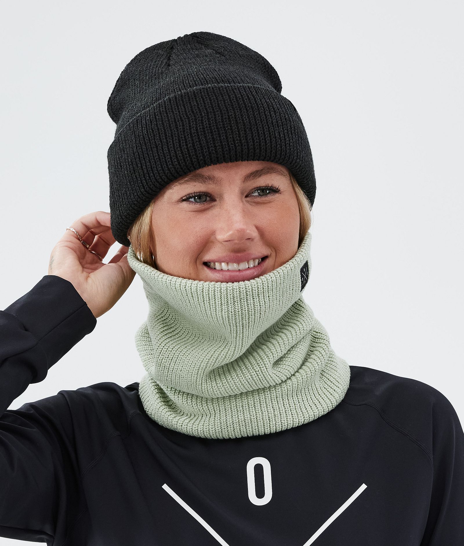 2X-UP Knitted 2022 Facemask Soft Green, Image 3 of 3