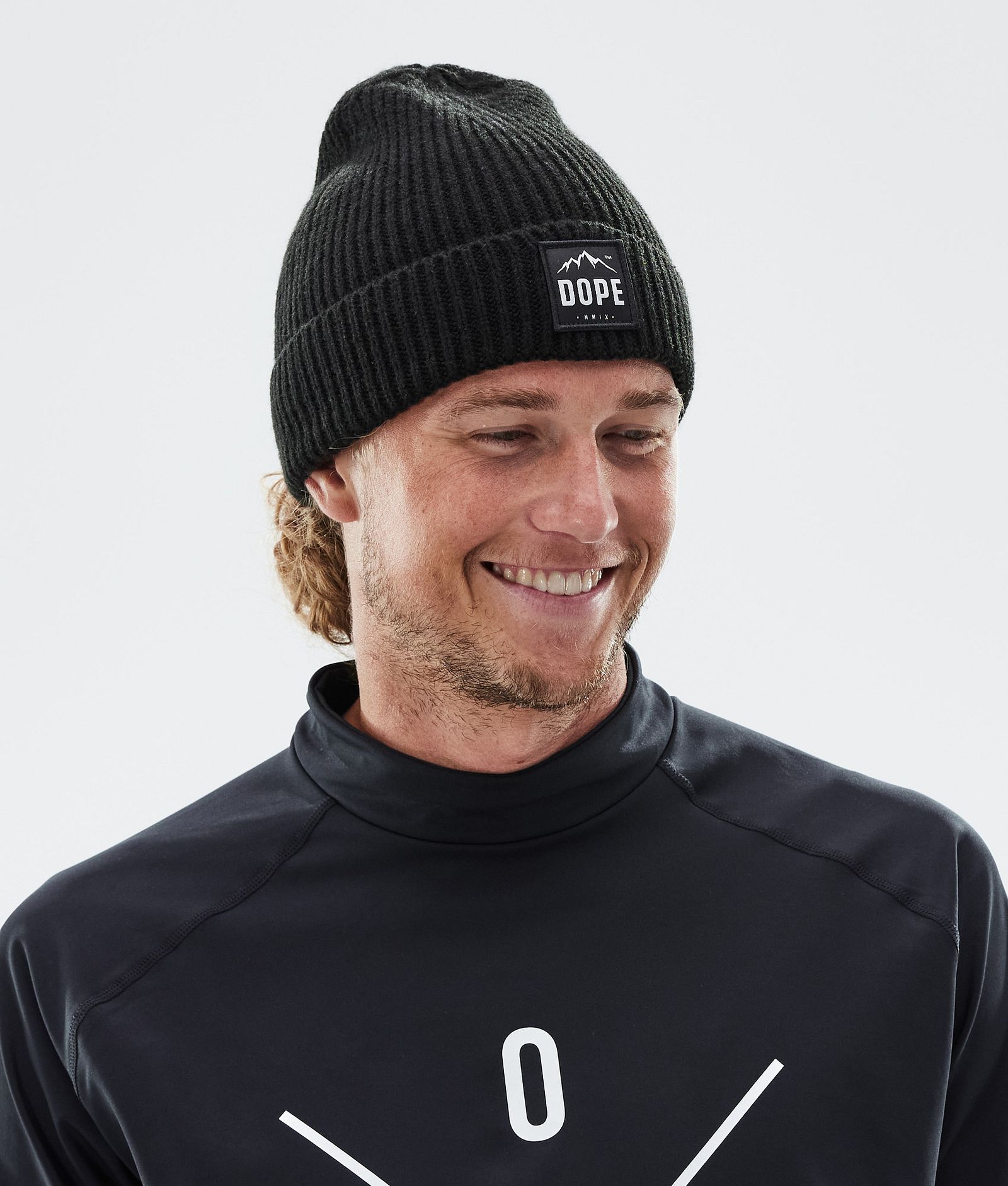 Ribbed Paradise Beanie Black, Image 2 of 3