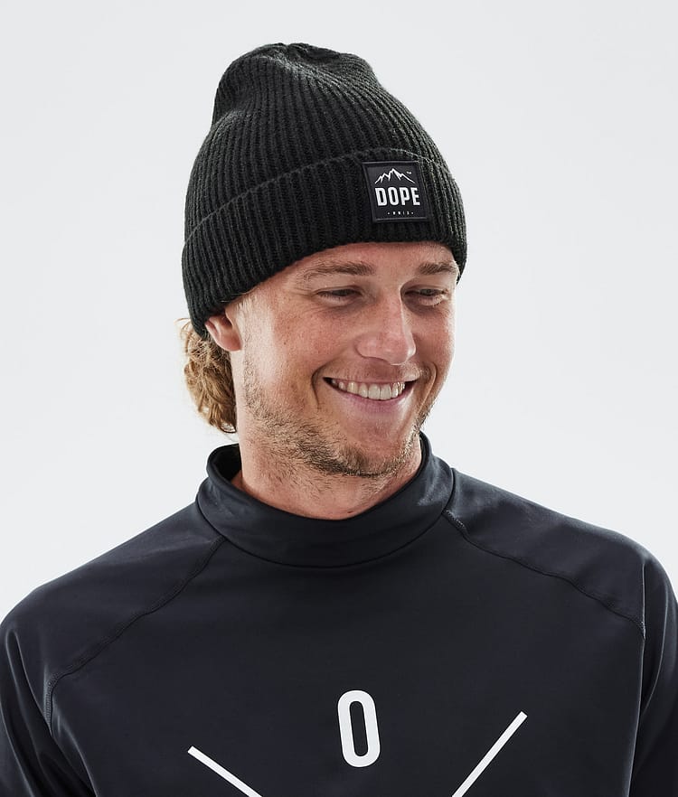 Ribbed Paradise Beanie Black, Image 2 of 3