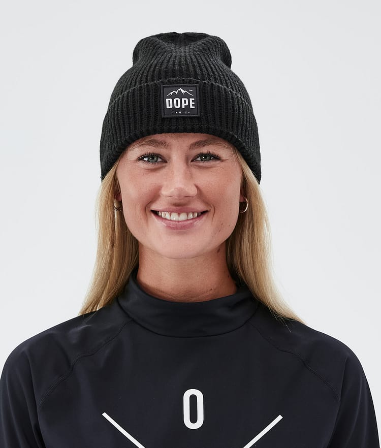 Ribbed Paradise Beanie Black