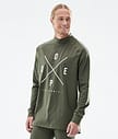 Snuggle 2022 Tee-shirt thermique Homme 2X-Up Olive Green