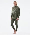 Snuggle 2022 Legginsy Termoaktywne Mężczyźni 2X-Up Olive Green, Zdjęcie 3 z 7