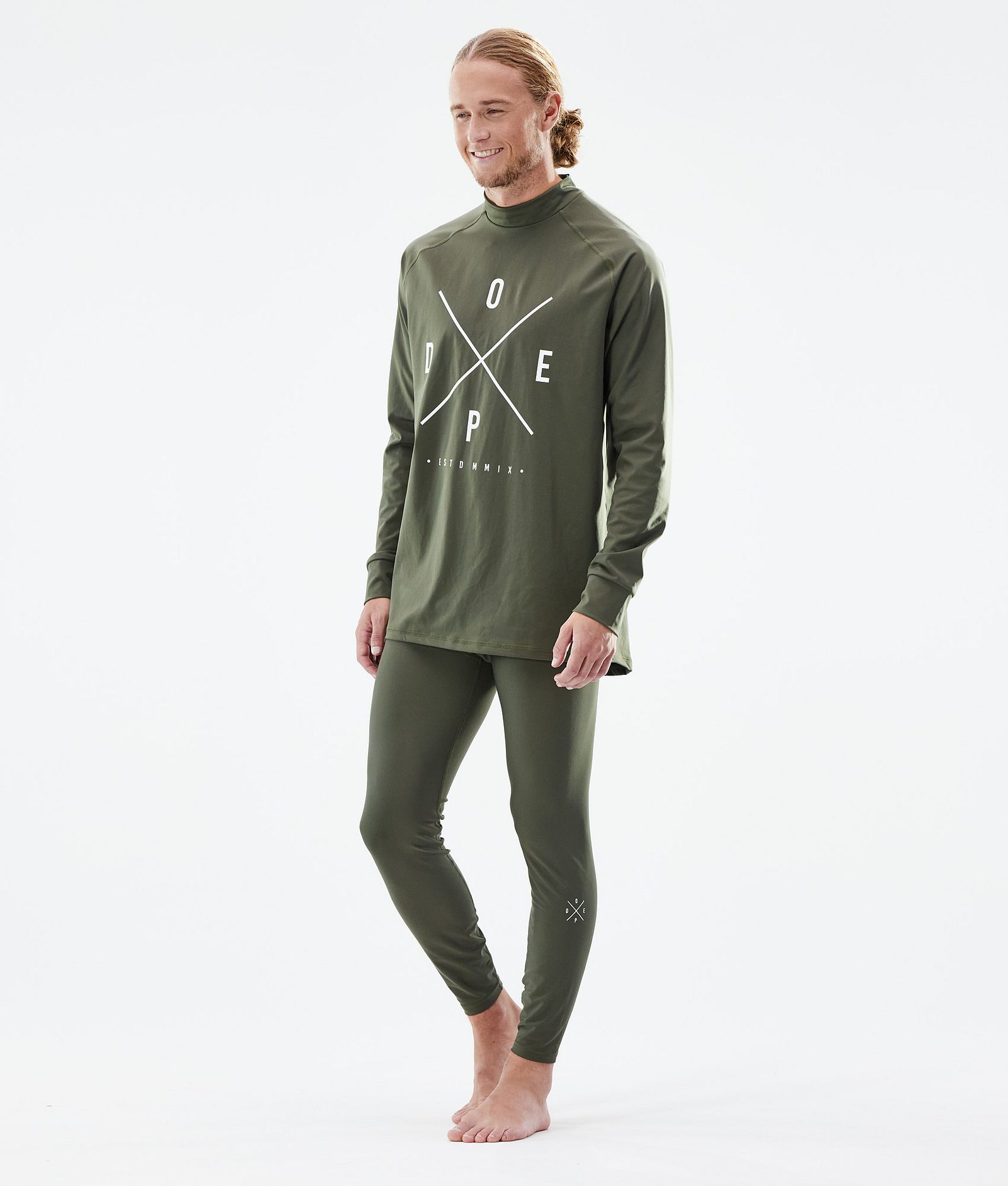 Snuggle 2022 Basislaag Broek Heren 2X-Up Olive Green, Afbeelding 3 van 7