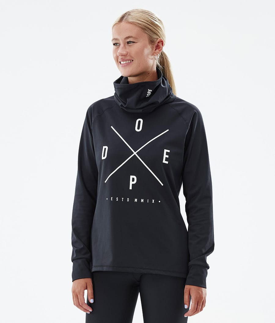Snuggle W Base Layer Top Women 2X-Up Black