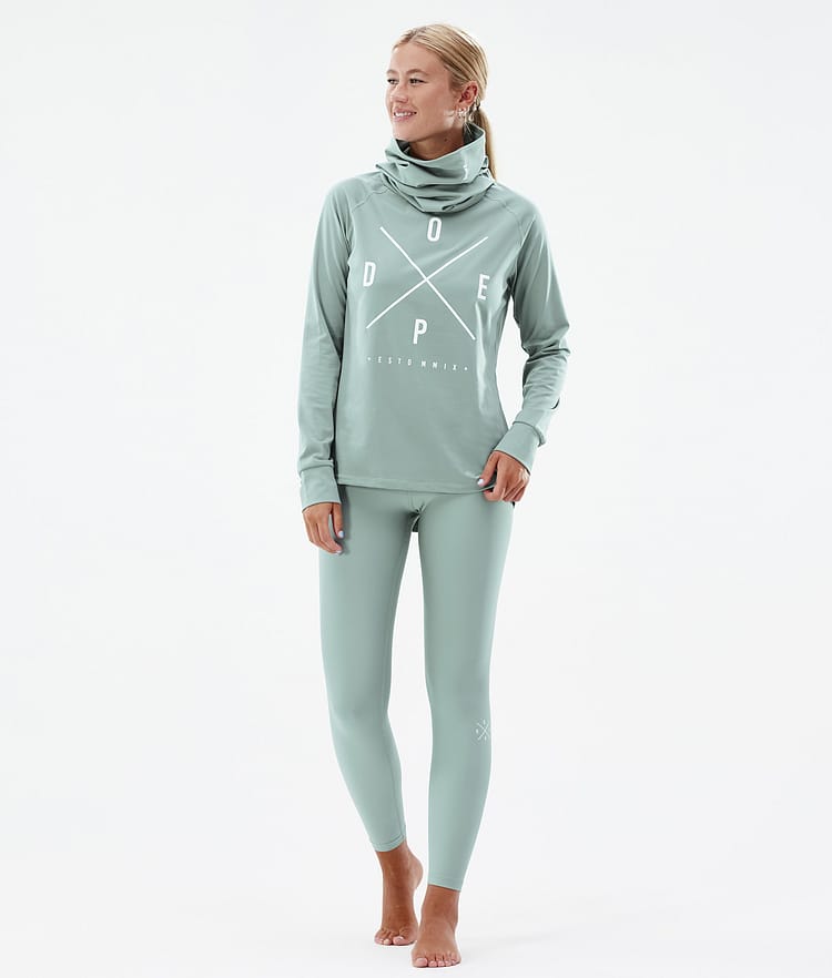 Snuggle W 22 Base Layer Top Women 2X-Up Faded Green, Image 4 of 6