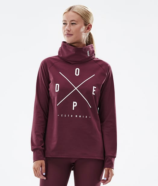 Snuggle W 2022 Basislaag Top Dames Burgundy