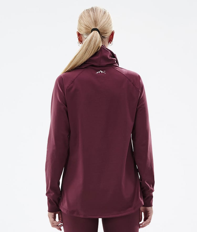 Snuggle W 2022 Baselayer top Dame 2X-Up Burgundy