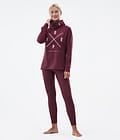 Snuggle W 2022 Base Layer Top Women 2X-Up Burgundy, Image 4 of 6